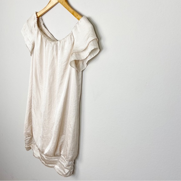 CLUB MONACO Silky Flutter Sleeve Dress - Picture 4 of 8